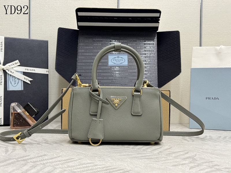 Pr4da YD92074 Mini Saffiano Leather Top Handle Bag