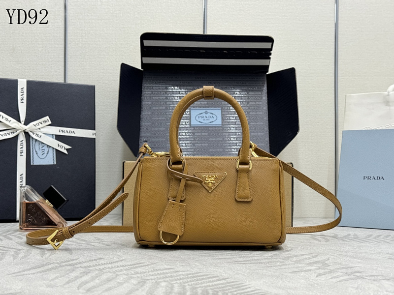 Pr4da YD92074 Saffiano Leather Top Handle Bag