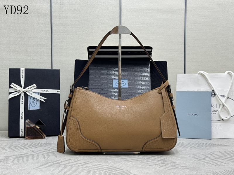 Pr4da YD92079 1BC280 Calfskin Shoulder Bag