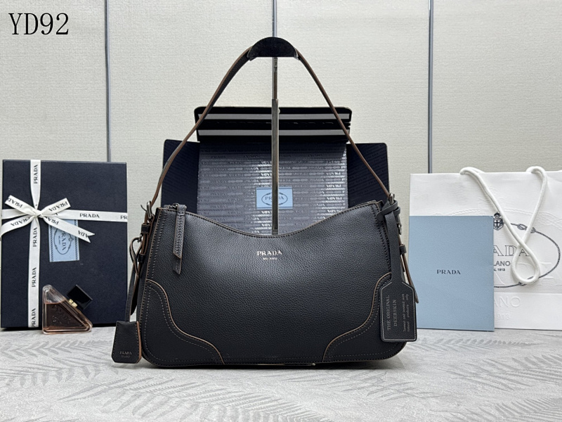 Pr4da YD92079 1BC280 Saffiano Leather Shoulder Bag