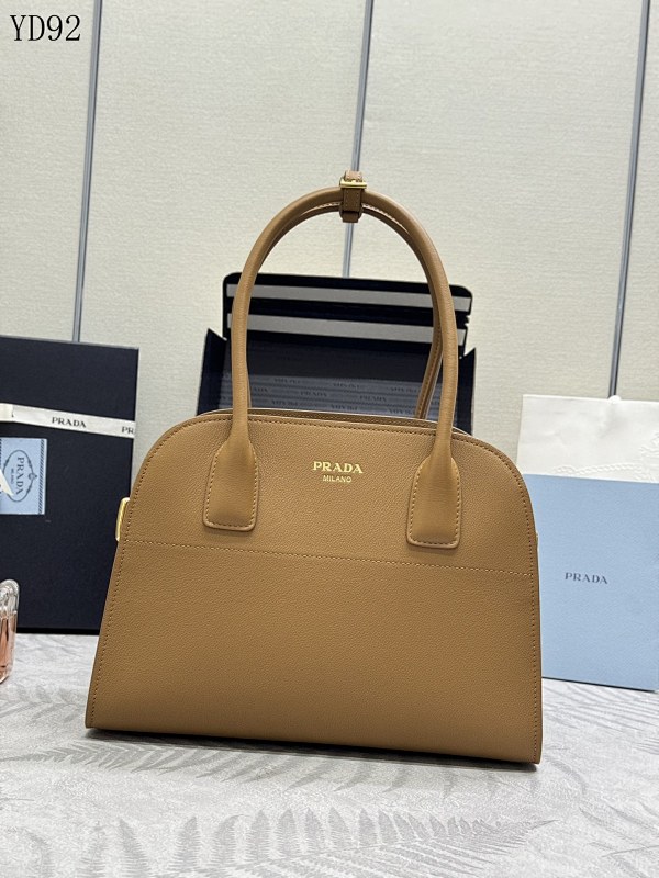 Pr4da YD92088 Classic Saffiano Leather Top Handle Bag