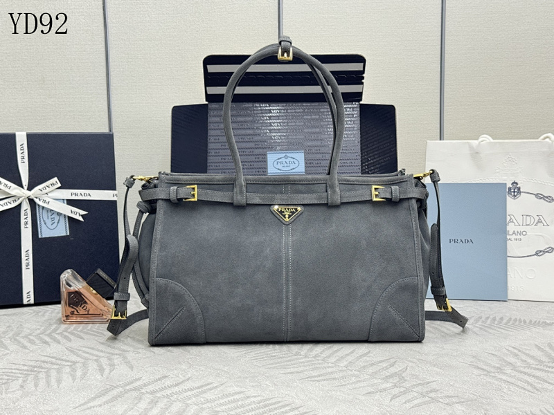 Pr4da YD92079 Saffiano Leather Tote Bag