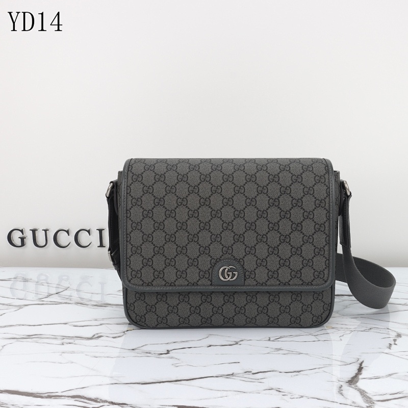 Gucc1 YD14053 Monogram Canvas Shoulder Bag