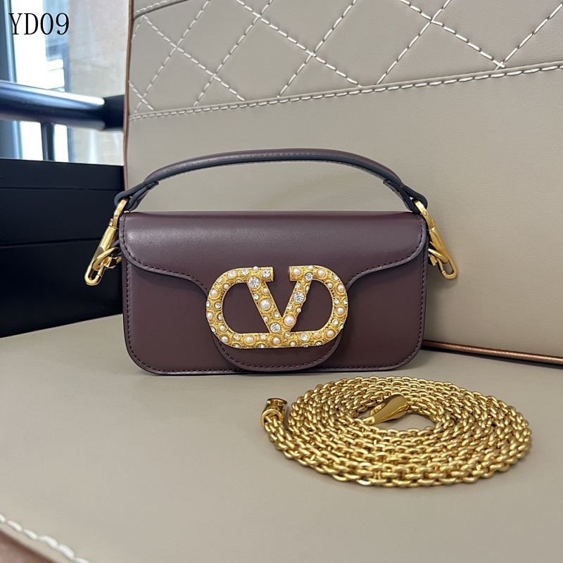 Valentiino YD09070 Garavani Locò Mini Calfskin Shoulder Bag