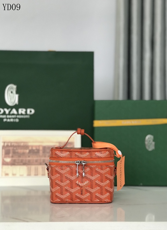 Goyarrd YD09 Orange Monogram Cosmetic Bag