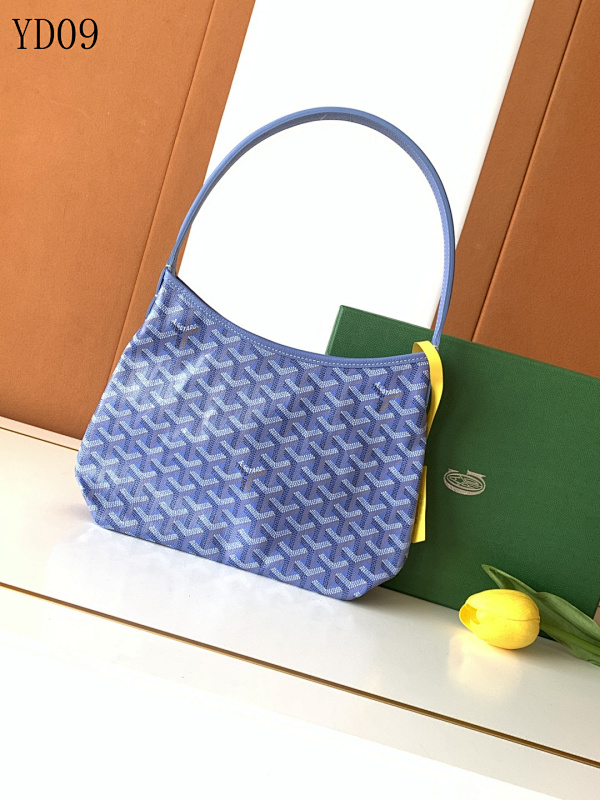 Goyarrd YD09 Blue Monogram Tote Bag