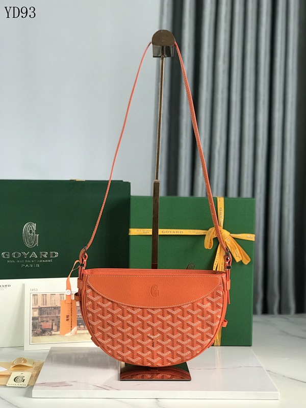 Goyarrd Hirondele Orange Leather Crossbody Bag