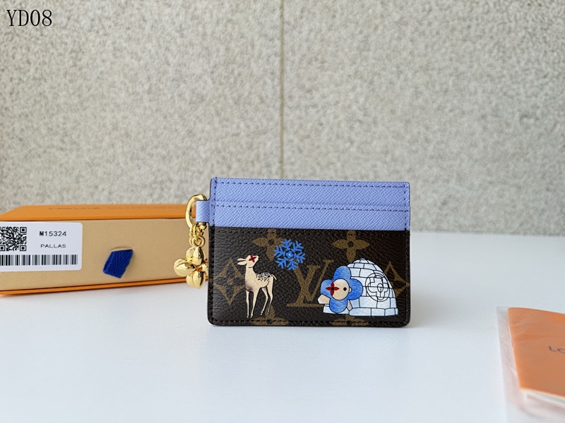 LVutton M15324 Pallas Card Holder with Vivienne Charm