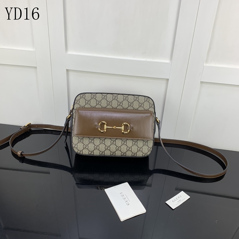 Gucc1 YD16048 Horsebit Crossbody Bag