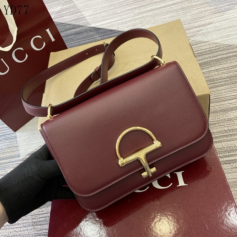 Gucc1 YD77090 Bamboo Top Handle Bag