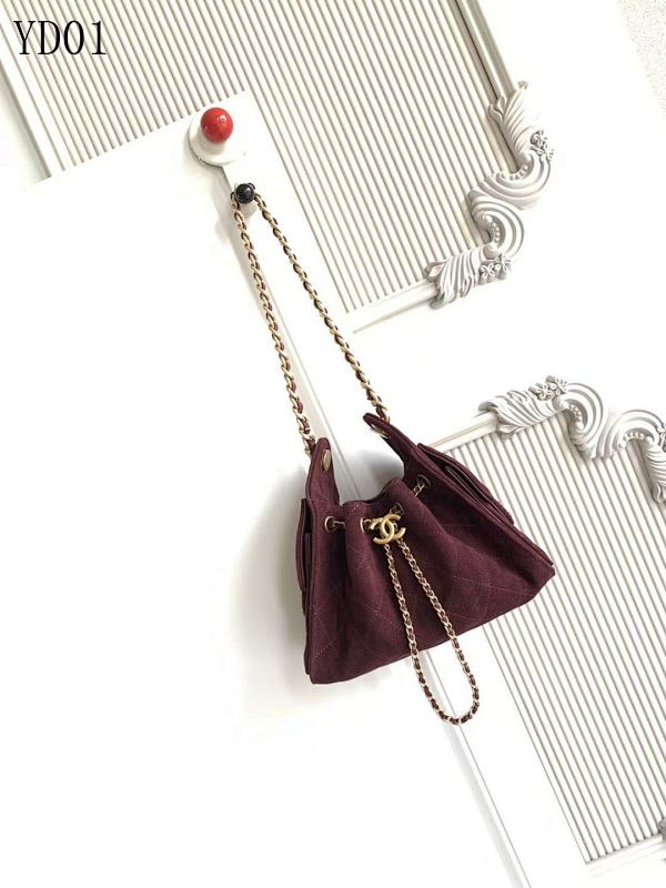 CHANELL YD01 Mini Flap Bag Quilted Suede