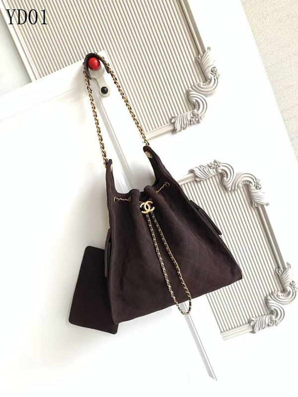 CHANELL YD01085 Quilted Drawstring Shoulder Bag