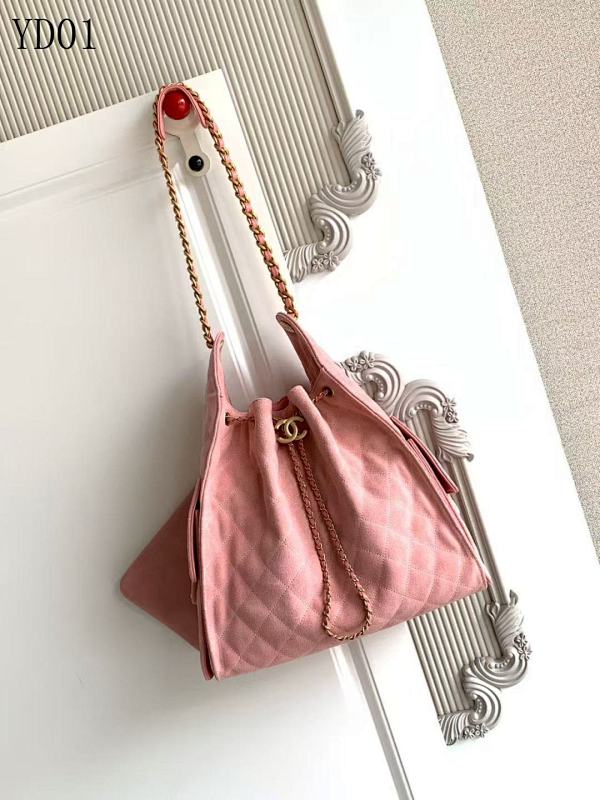 CHANELL YD01 Quilted Drawstring Shoulder Bag