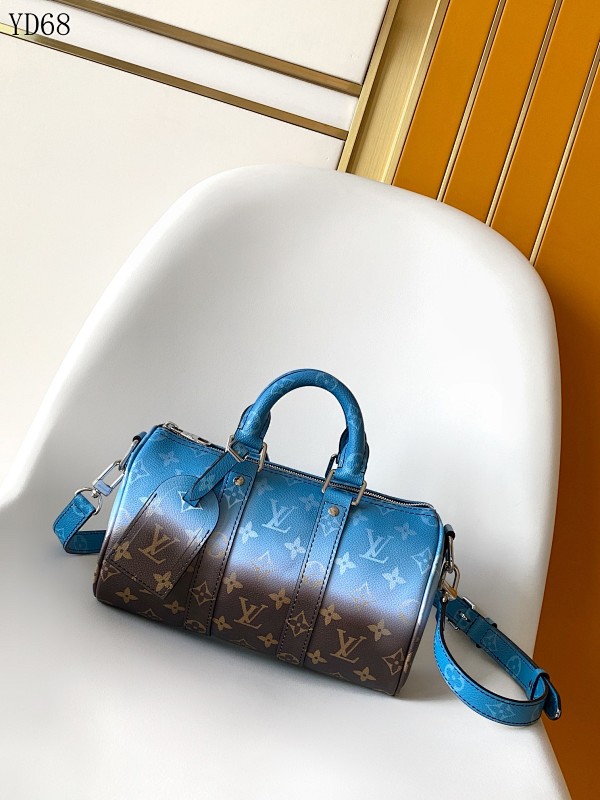 LVutton M28026 Keepall Bandoulière 25 Monogram Surfin’ Gradient Blue