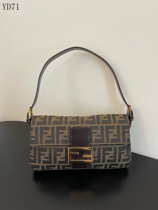 F3ndii YD7138 Mini Bag with Gold Hardware