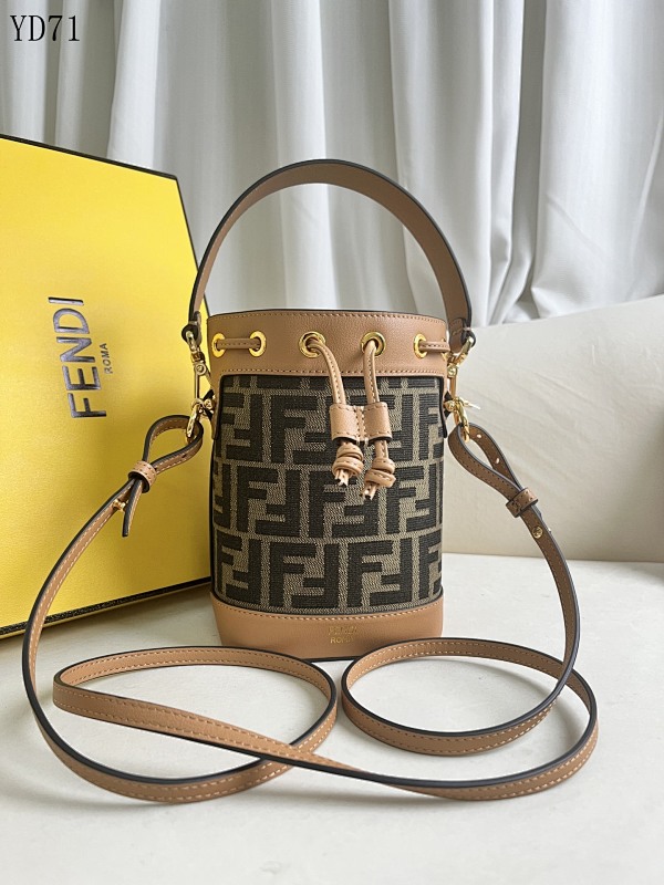 F3ndii YD71 Zucca Print Mini Bucket Bag