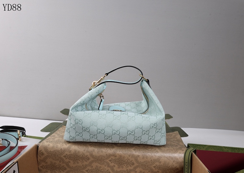 Gucc1 YD88 Light Blue GG Supreme Shoulder Bag
