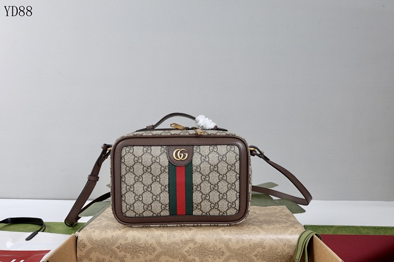 Gucc1 Ophidia Mini Bag GG Supreme Canvas