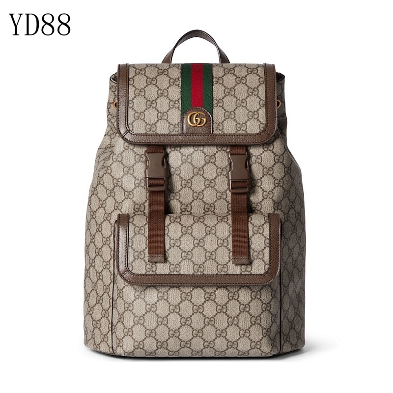 Gucc1 YD88 Backpack with GG Supreme Pattern
