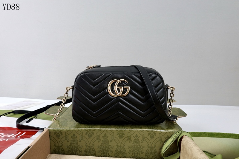 Gucc1 YD88 Chevron Quilted Crossbody Bag