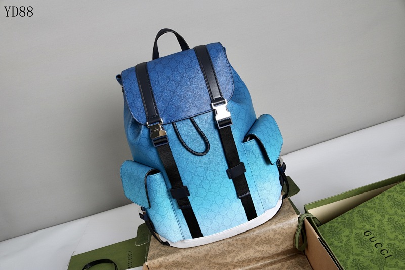 Gucc1 YD8866 Blue Gradient Backpack