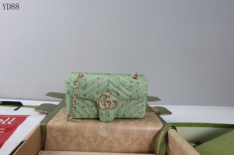 Gucc1 YD8865 Marmont Beaded Shoulder Bag