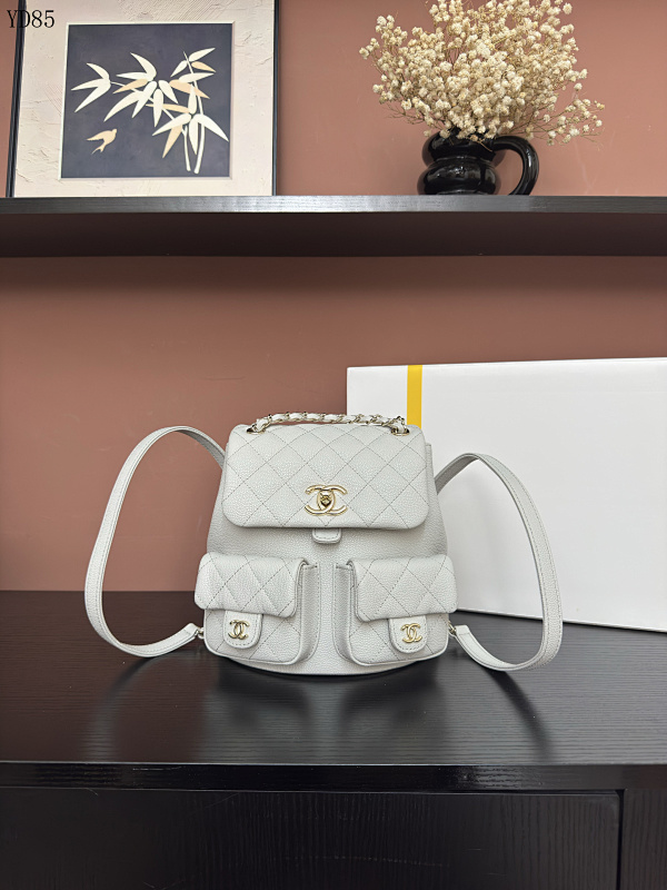CHANELL YD85065 Quilted Caviar Leather Shoulder Bag
