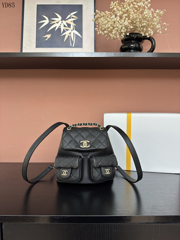 CHANELL YD85064 AS3787 Quilted Caviar Leather Shoulder Bag