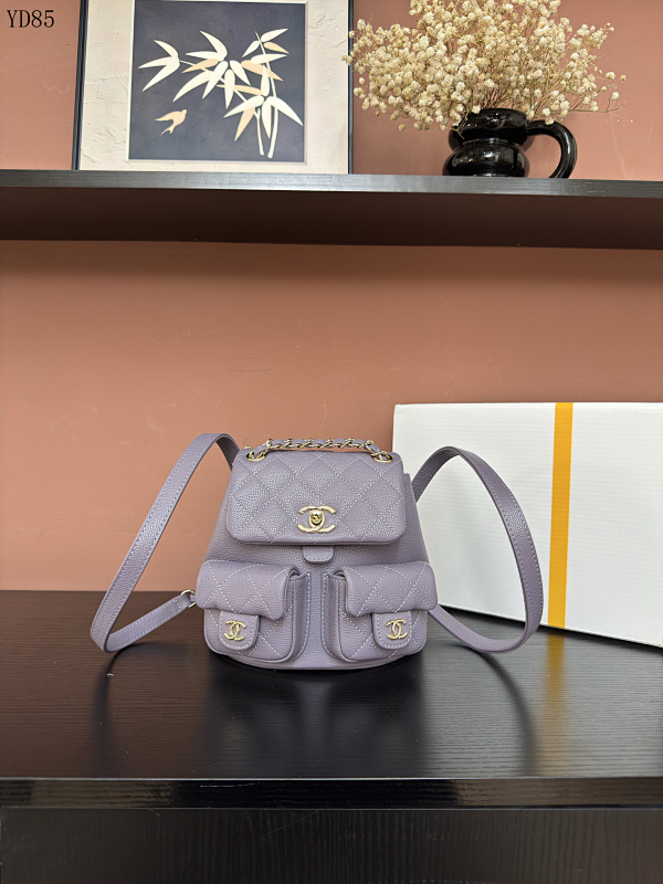 CHANELL YD85064 Quilted Caviar Leather Shoulder Bag