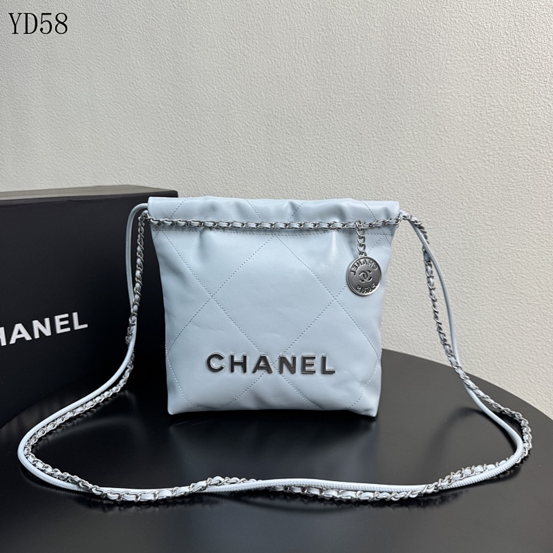 CHANELL YD5849 Mini Shopping Bag Quilted Calfskin