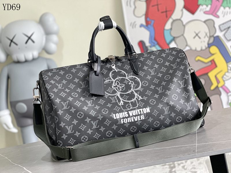 LVutton M43863 Keepall Travel Bag with KAWS Collaboration Design