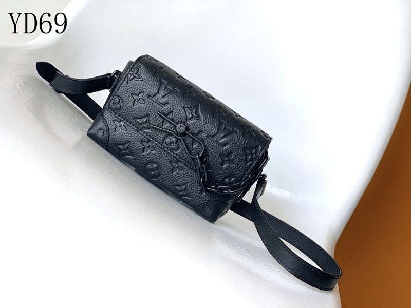 LVutton YD69 Steamer Mini Bag Monogram Embossed Taurillon Leather