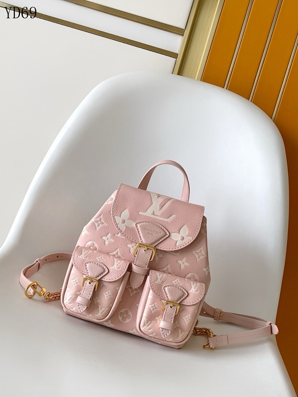 LVutton YD69 Pink Monogram Empreinte Shoulder Bag