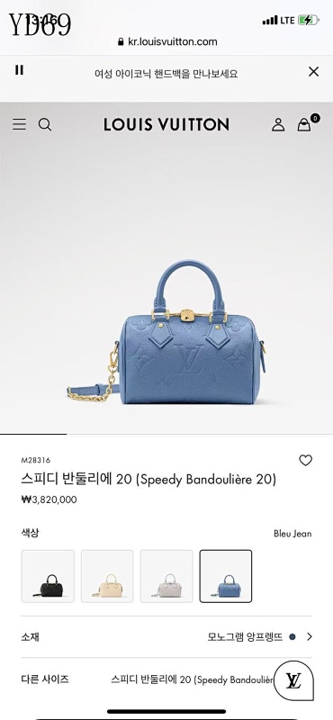 LVutton M28316 Mini Speedy Bag