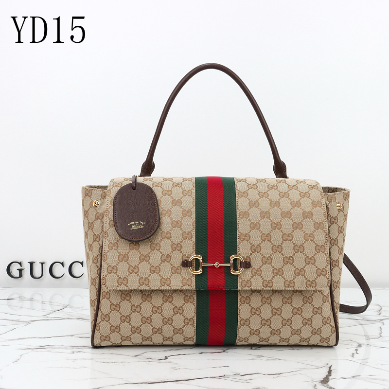 Gucc1 YD1560 Horsebit Tote Bag