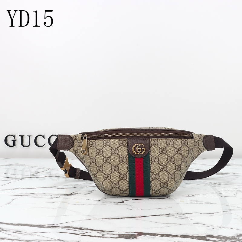 Gucc1 YD1537 GG Supreme Web Shoulder Bag