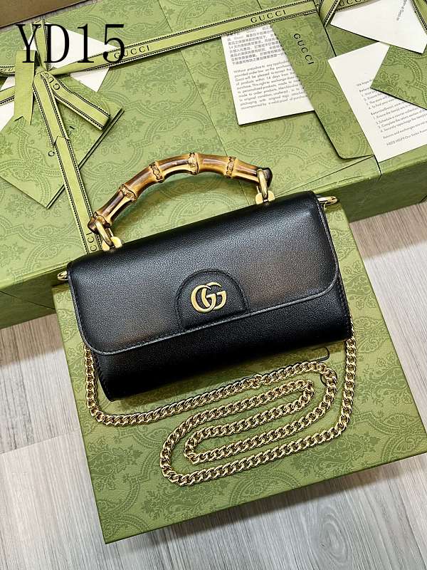 Gucc1 YD15 Bamboo Top Handle Bag