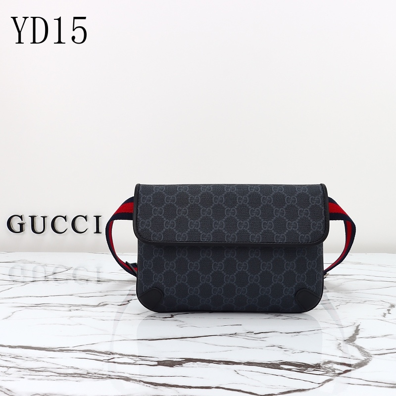Gucc1 YD15 Crossbody Bag with GG Supreme Pattern