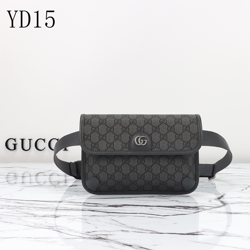 cover-233160182 Gucc1 YD15 Belt Bag - Black GG Supreme Canvas