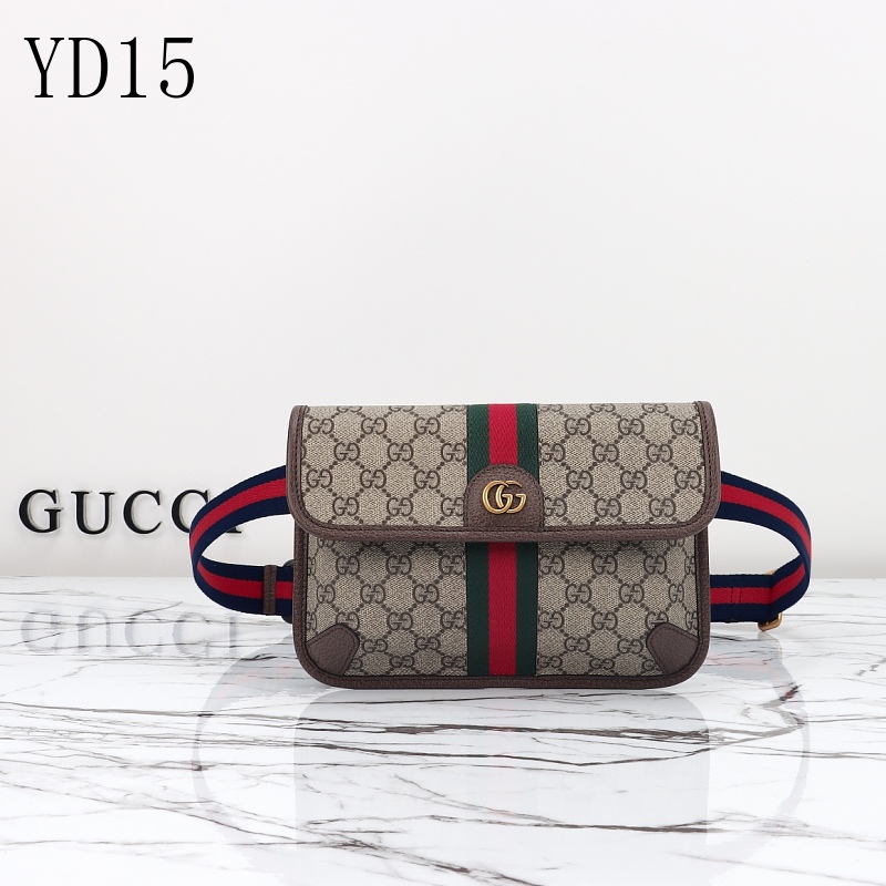 cover-233160233 Gucc1 YD15 Belt Bag with Signature GG Canvas and Web Stripe