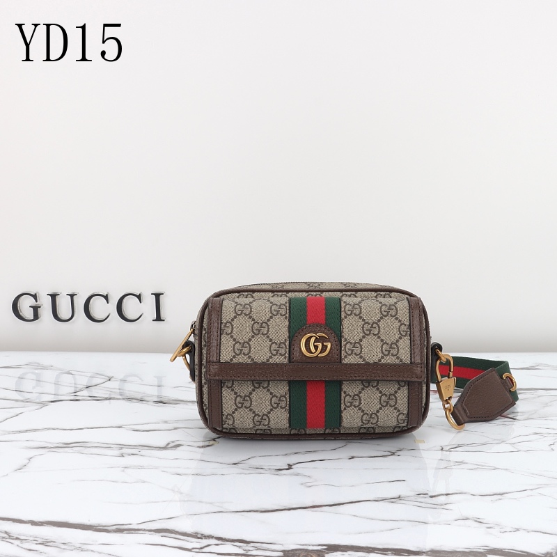 Gucc1 YD15 Ophidia GG Supreme Canvas Crossbody Bag
