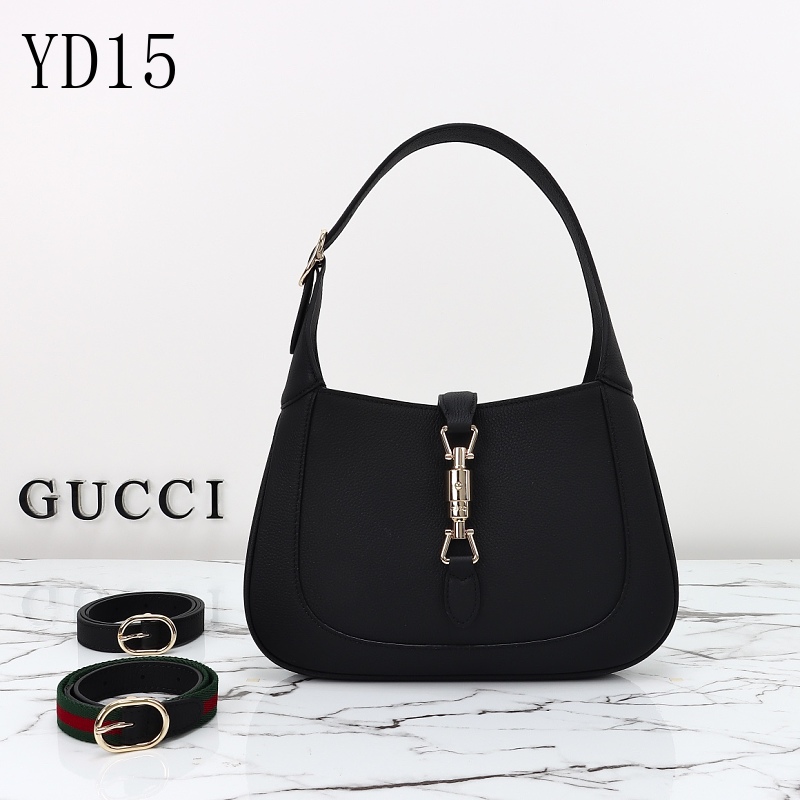 cover-233162182 Gucc1 YD1567 Leather Shoulder Bag with Gold Hardware