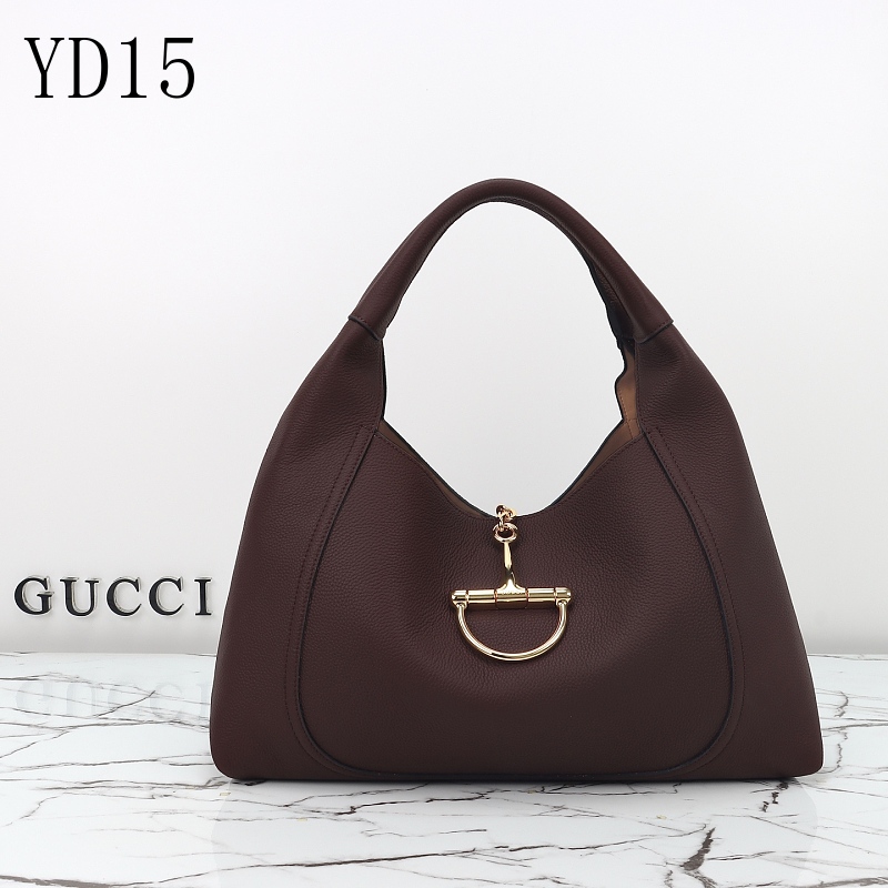 Gucc1 YD1585 Horsebit Hobo Bag