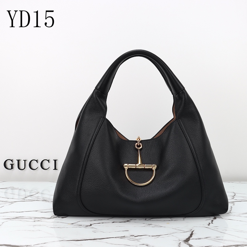 Gucc1 YD15 Horsebit Hobo Bag