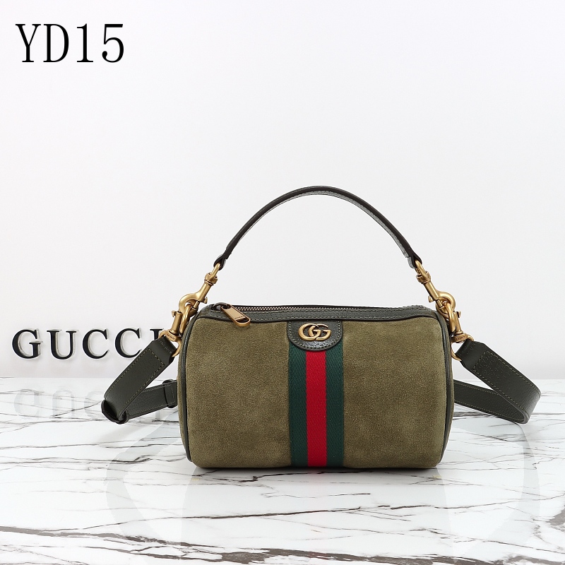 cover-233162501 Gucc1 YD1550 Green Suede Shoulder Bag