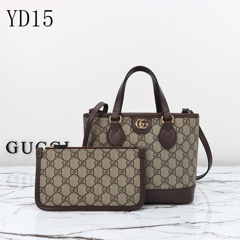 cover-233164059 Gucc1 YD1549 Top Handle Bag in Beige and Brown GG Canvas