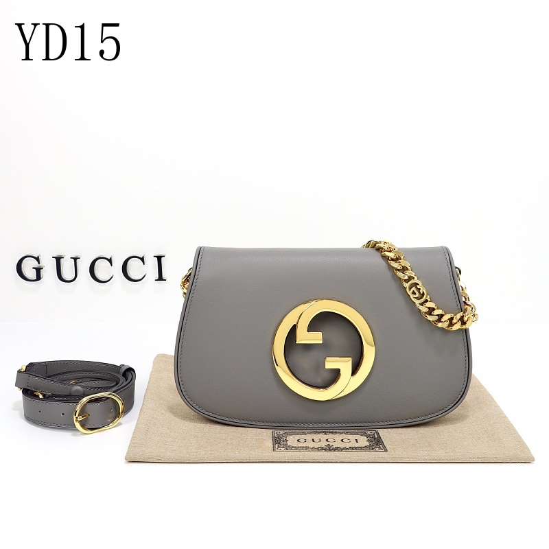 Gucc1 YD15 Interlocking G Shoulder Bag