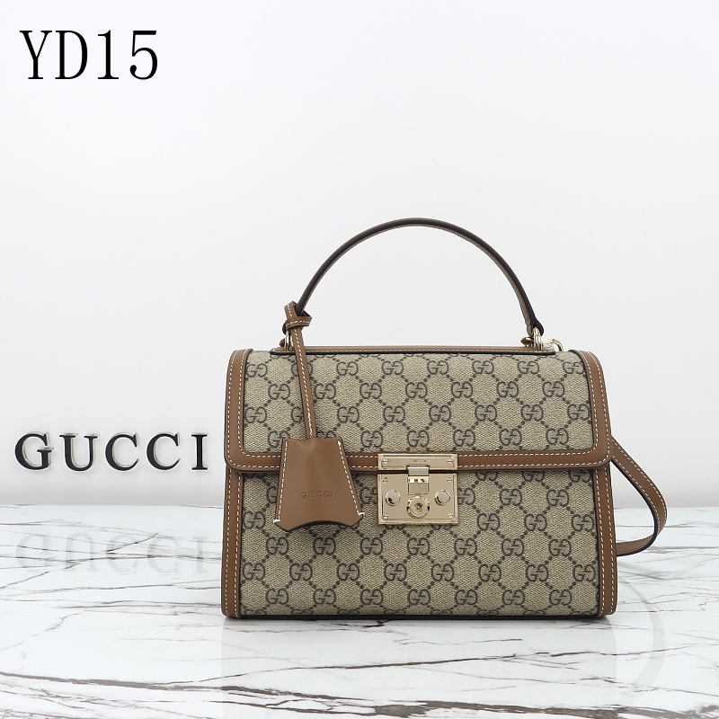 cover-233164764 Gucc1 YD15 Top Handle Bag GG Supreme Canvas Brown