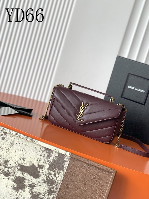 SntLaurent YD66 LouLou Bag in Burgundy Leather