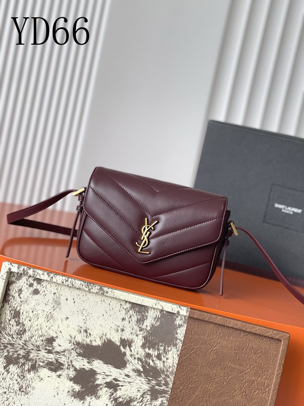 SntLaurent YD66 Quilted Leather Crossbody Bag